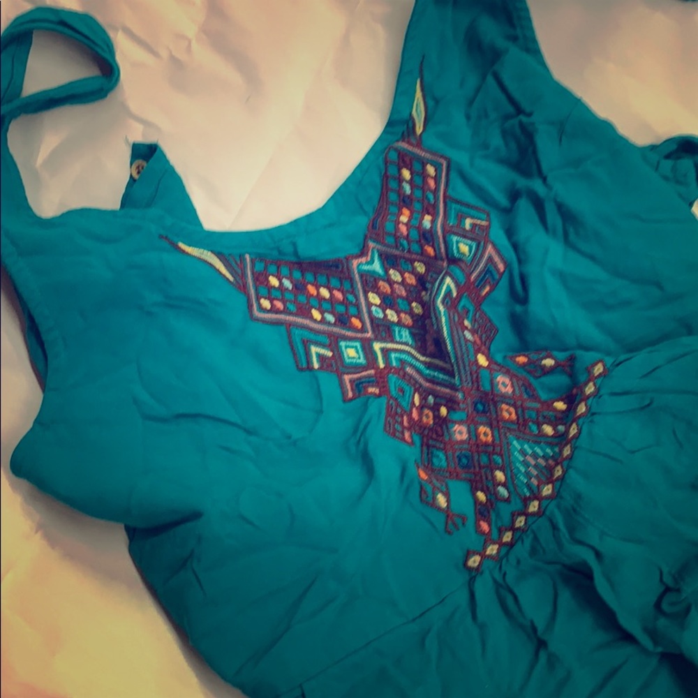 Teal Roxy Romper
